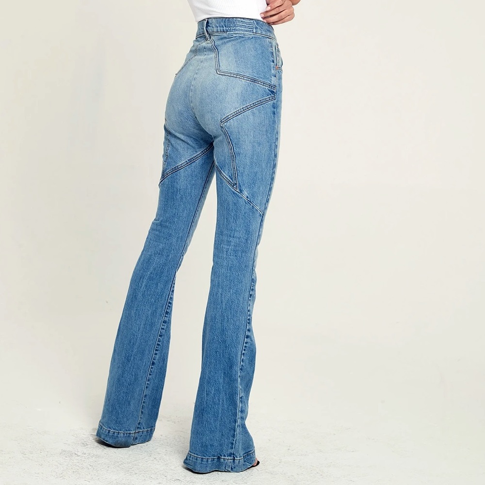 REVICE Blue Flare & Wide Leg Jeans